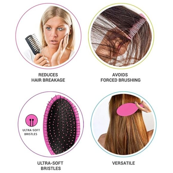 ❤WET BRUSH PROFESSIONAL GRADE - PRO PADDLE DETANGLER - NEW IN BOX - Picture 3 of 13